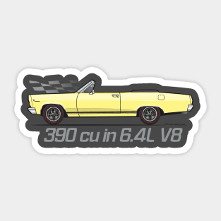 Yellow Convertible Sticker